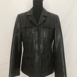 Women’s Genuine Leather Fitted Jacket